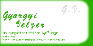 gyorgyi velzer business card